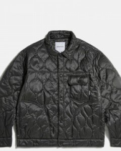 Quilted Trucker Jacket Charcoal