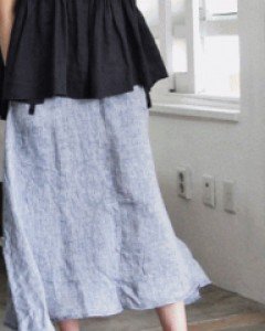 Linen Babo Skirt -2Color