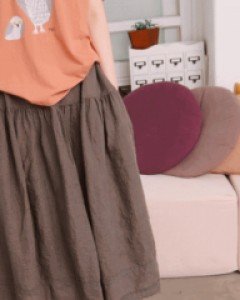 Torsion Linen Skirt - 3Color