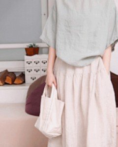 Torsion Linen Skirt - 3Color