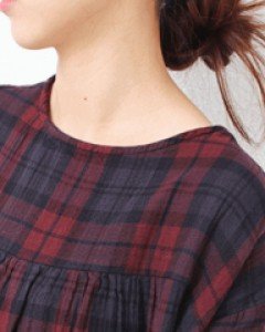 Ridge Check Dress-3Color-Wear on both sides