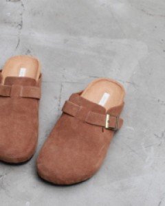 Cowhide Birken Slippers