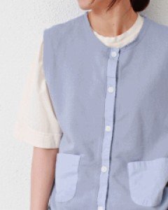 Jjurimyeon pocket vest-4Color