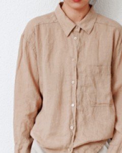 Washing Natural Linen Shirt-5Color