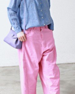 Incision Wide Baggy Pants-2Color