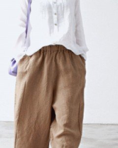 Pintuck loose pants-2Color