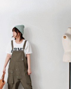 Vintage Washing Overall Pants-2Color