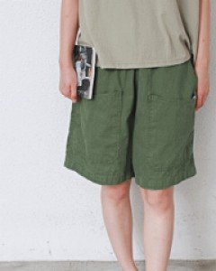 Button Cotton Pocket Shorts-3Color