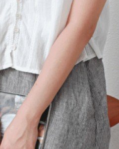 Stripe Pocket Linen Skirt-2Color