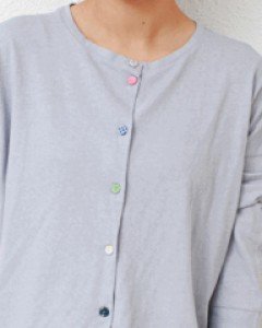 Wrapped button cardigan-4Color