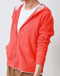 Hooded zip-up cotton jacket-3Color