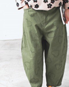 Heart Baggy Slacks-2Color