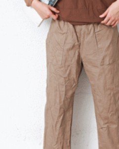 Crinkle Span Kitsch Slacks-4Color