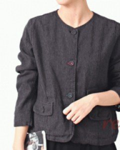 Natural Round Jacket-2Color