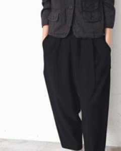 London pleated baggy pants-2 Colors