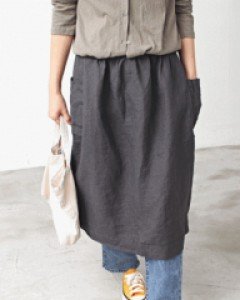 Embroidered Linen Apron-2 Colors