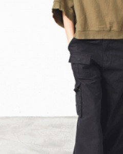 Washing Cargo Boot Cut Pants-3 Colors