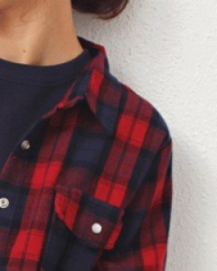 Vintage tick check shirt