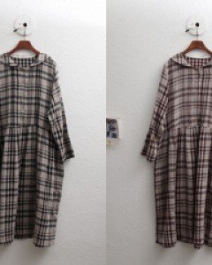 Sailor Check Cotton Dress-2 Colors