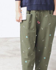 Crib embroidery pants