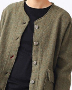 Vintage Hanwool Round Jacket-2Color