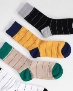 SOCKS  투톤 스트라이프 양말  [4COLOR]