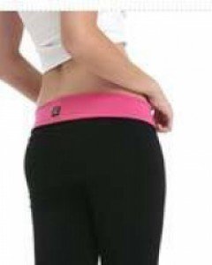 1033702 - Colored roll down pink banding pants_Black