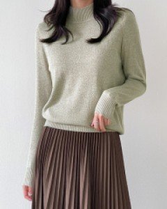 [70K cumulative sales][valyou] Soft half-turtleneck Knitwear