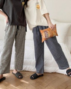 Comfortable sleep check pants C031121