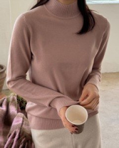 Rona Cashmere Half-Turtleneck Knitwear