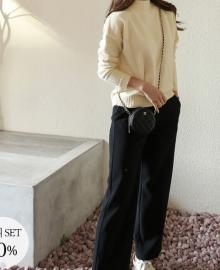 [Coordinate set]Briz Knit+Kuanku Banding Pants(napping)