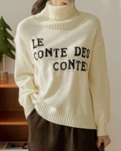 Fond turtleneck knitwear C120649