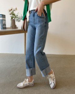 Youngbi roll-up denim pants C012546