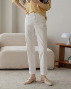 Basic straight cotton pants C033033