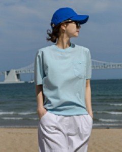 Linen Pocket short-sleeved T-shirt