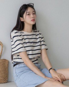 Ridge Horizontal stripe T-shirt