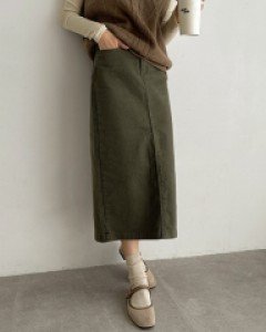 Cover cut cotton skirt C090746