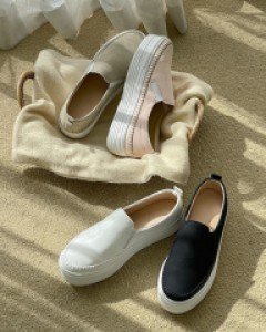 Basic stitch whole heel slip-on C101958