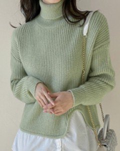 Love shirt wool turtleneck knitwear C122231