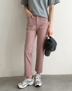 Cotton Pocket Baggy Pants C013036