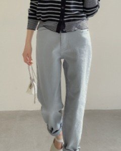 Kay Semi Wide Cotton Pants C020617