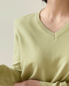 [The Basic] Basic V-neck knitwear C012623