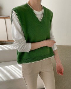 Glory Color Matching Knit Vest