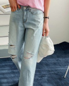 Wiki Damage Denim Pants