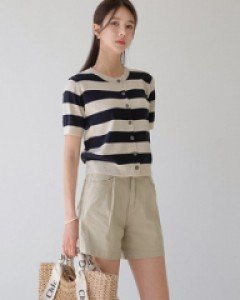 Rush Pintuck Cotton Shorts