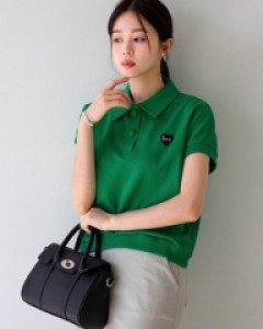 Heart Collar Cap Sleeve T-shirt