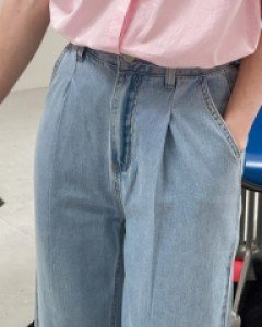 [Planning] Air Pintuck Wide Denim Pants