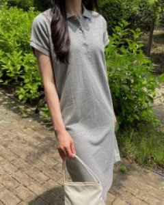 PK Collar Cap Sleeves Dress