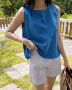 Hari Flare Linen Sleeveless