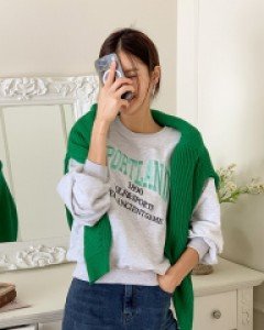 Poland Embroidered Long Sleeve Sweatshirt